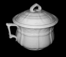 Framed Leaf | Samuel Alcock & Co. | Chamber Pot Base and Lid | Item | 001