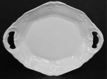 Framed Leaf | Unspecified | Cake or Cookie Plate without Pedestal Foot | Item | 003
