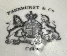 Fruit Garden | J. W. Pankhurst (& Co.) | Dessert Set Plate | Mark | 002
