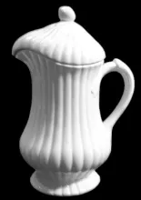 Full Ribbed | J. W. Pankhurst (& Co.) | Beverage Server with Matching Lid | Item | 001