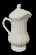 Full Ribbed | J. W. Pankhurst (& Co.) | Beverage Server with Matching Lid | Item | 002