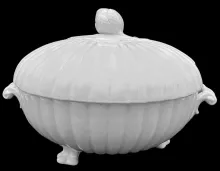 Full Ribbed | J. W. Pankhurst (& Co.) | Butter Dish with Lid | Item | 003
