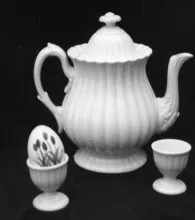Full Ribbed | J. W. Pankhurst (& Co.) | Teapot or Coffee Pot Base and Lid | Collection | 002