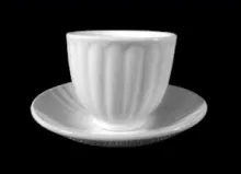 Full Ribbed | J. W. Pankhurst (& Co.) | Handleless Cup and Saucer | Item | 001