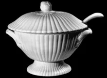 Full Ribbed | J. W. Pankhurst (& Co.) | Hot Toddy Bowl with Handles and Lid | Item | 001