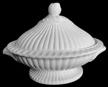 Full Ribbed_J. W. Pankhurst (& Co.)_Vegetable Tureen Base and Lid_Item_001