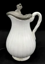 Full Ribbed_Unspecified_Syrup Pitcher with Metal Lid_Item_001