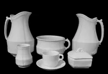 Golden Scroll | Powell & Bishop | Partial Toilet Set | Collection | 001