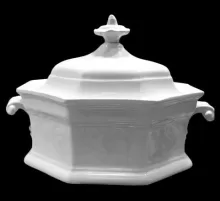 Gothic with Cameo | James Edwards | Stew or Chowder Tureen Base and Lid | Item | 004