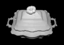 Gothic | Charles J. Mason | Sauce or Soup Tureen Base and Lid | Finial | 007