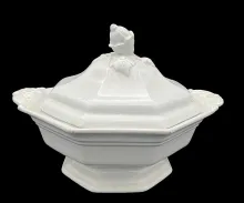 Gothic | Charles Meigh & Son | Vegetable Tureen Base and Lid | Item | 002