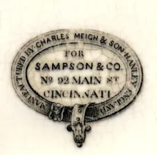Gothic | Charles Meigh & Son | Well and Tree Platter | MarkImp | 001