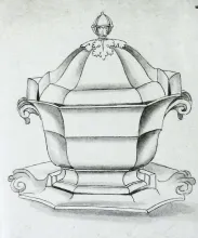 Gothic_James Edwards_Sauce or Soup Tureen Base, Lid, and Underplate_KewDrw_002