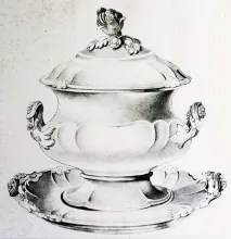 Gothic_John Ridgway & Co._Sauce or Soup Tureen Base, Lid, and Underplate_KewDrw_004