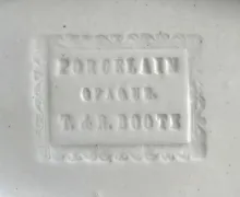 Gothic | T. & R. Boote (& Co.) | Sauce or Soup Tureen Base, Lid, and Underplate | Mark | 005