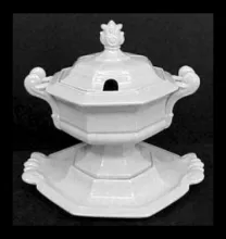 Gothic | T. J. & J. Mayer | Sauce or Soup Tureen Base, Lid, and Underplate | Item | 004