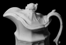Grape Octagon | John Venables & Co. | Beverage Server with Matching Lid | Finial | 003
