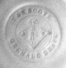 Grenade Shape | T. & R. Boote (& Co.) | Vegetable Tureen Base and Lid | Mark | 003
