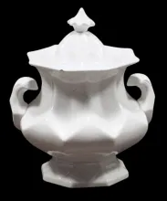 Inverted Diamond | T. J. & J. Mayer | Sugar Bowl with Lid | Item | 001