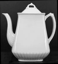 Iona (Square Ridged)_Powell & Bishop_Teapot or Coffee Pot Base and Lid_Item_001