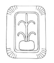 Iona (Square Ridged) | Powell & Bishop | Well and Tree Platter | ItemDrw | 001