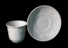Ivy Wreath | John Meir & Son | Handleless Cup and Saucer | Item | 002