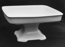 Late Square Flower | Johnson Bros. (Late Pankhurst & Co.) | Compote on Tall Pedestal | Item | 001