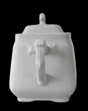 Late Square Flower | Johnson Bros. (Late Pankhurst & Co.) | Sugar Bowl with Lid | Handle | 002