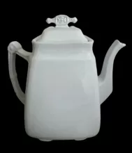 Late Square Flower | Johnson Bros. (Late Pankhurst & Co.) | Teapot or Coffee Pot Base and Lid | Item | 001