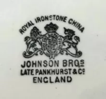 Late Square Flower | Johnson Bros. (Late Pankhurst & Co.) | Teapot or Coffee Pot Base and Lid | Mark | 003