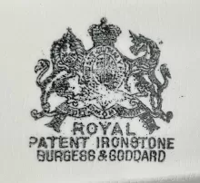 Late Square and Octagon | Burgess & Goddard (Importers) | Relish Dish | Mark | 002