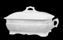 Late Square and Octagon | Glasgow Pottery Co. | Vegetable Tureen Base and Lid | Item | 001