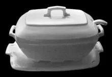 Late Square and Octagon | W. H. Grindley (& Co.) | Sauce or Soup Tureen Base, Lid, Underplate, and Ladle | Item | 001