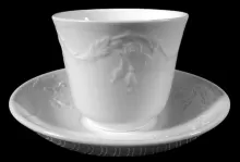 Laurel | Wedgwood & Co. | Handleless Cup and Saucer | Item | 001
