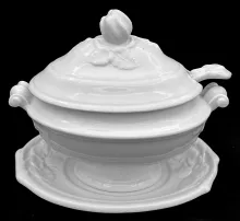 Leaf Fan_Bridgwood & Clarke_Sauce or Soup Tureen Base, Lid, Underplate, and Ladle_Item_002