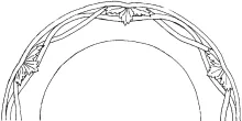 Leaf and Crossed Ribbon_Livesley, Powell, & Co._Plate_ItemDrw_001
