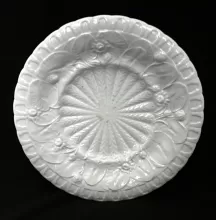 Lily Pad | J. W. Pankhurst (& Co.) | Dessert Set Server with Pedestal Foot | Embossing | 005