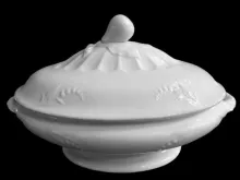 Lily of the Valley with Thumbprint | Jacob Furnival | Vegetable Tureen Base and Lid | Item | 002