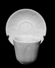 Loop and Dot | E. & C. Challinor (& Co.) | Handleless Cup and Saucer | Item | 001