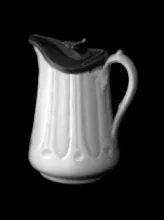 Loop and Dot | Unspecified | Syrup Pitcher with Metal Lid | Item | 001