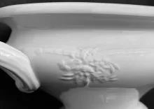 Meadow Bouquet | W. Baker & Co. | Compote on Tall Pedestal | Embossing | 003