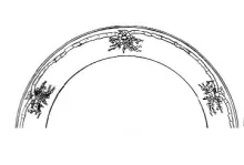 Meadow Bouquet | W. Baker & Co. | Soup Plate | ItemDrw | 001