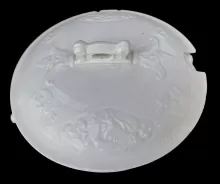 Medallion Fern | J. & G. Meakin | Hot Toddy Bowl with Handles and Lid | Finial | 002