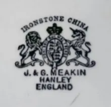 Medallion Fern | J. & G. Meakin | Platter | Mark | 006