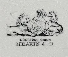 Moss Rose | Meakin Bros. (& Co.) | Sugar Bowl with Lid | Mark | 002