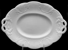New York Shape_Joseph Clementson_Cake or Cookie Plate without Pedestal Foot_Item_001