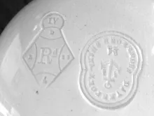 Niagara Shape (Scalloped Decagon)_Davenport (& Co.)_Vegetable Tureen Base and Lid_Mark_001