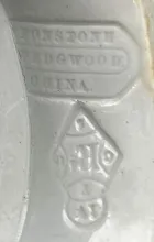 Niagara Shape (Scalloped Decagon)_J. Wedgwood_Gravy Boat and Underplate_Mark_003