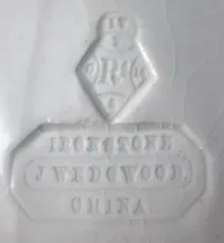 Niagara Shape (Scalloped Decagon)_J. Wedgwood_Sugar Bowl with Lid_Mark_002