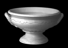Niagara Shape (Scalloped Decagon) | Unspecified | Compote on Tall Pedestal | Item | 002